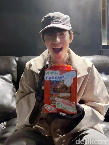 Eaj Park saat wawancara bersama detikpop di Bengkel Space, SCBD Sudirman, Jakarta Selatan pada Rabu (4/9/2024) jelang konser 'when the rain stopped following me'.