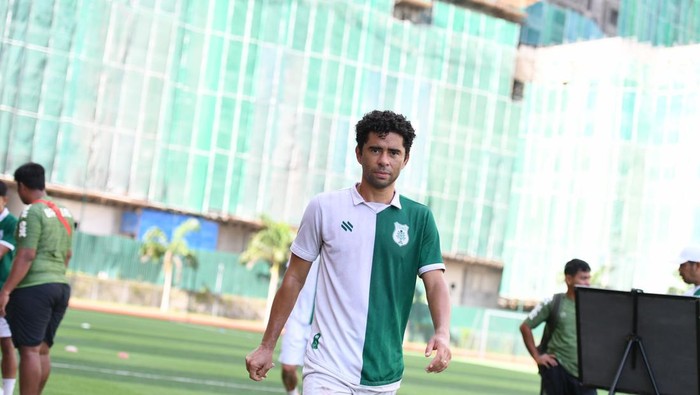 Fabio Gama saat berlatih bersama PSMS Medan (Dok. Instagram @fabio_gama10)