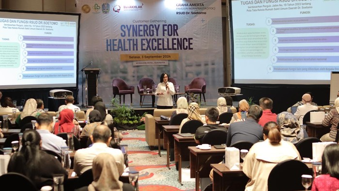 gathering RSU dr Soetomo Surabaya bertajuk Synergy to Health Excellence