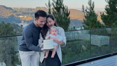 8 Foto Jessica Mila Rayakan Ultah Suami di Amerika, Sederhana Bareng Anak