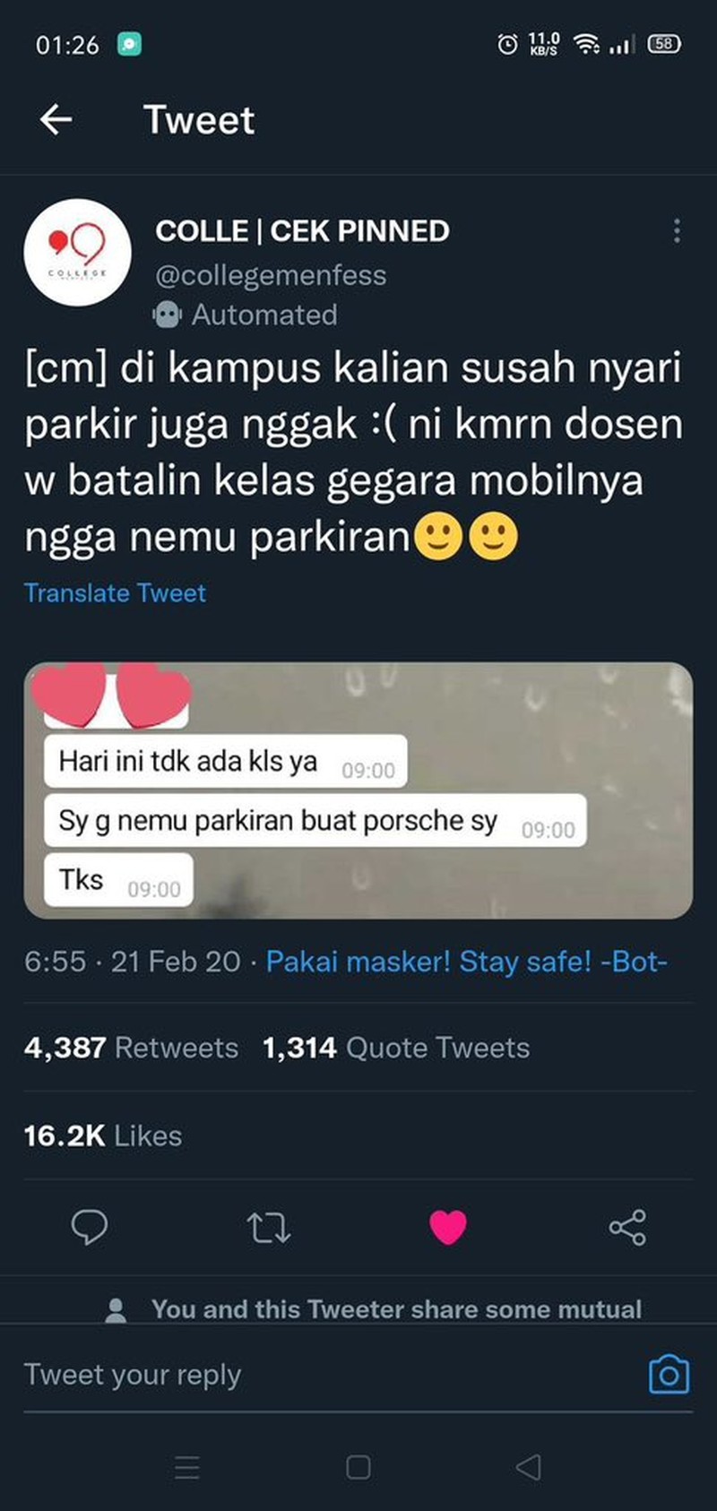 Kelakuan kocak mahasiswa dan dosen berikut ini bikin nyengir bacanya. Yang mau share pengalaman lucu, boleh tulis di kolom komentar, ya!
