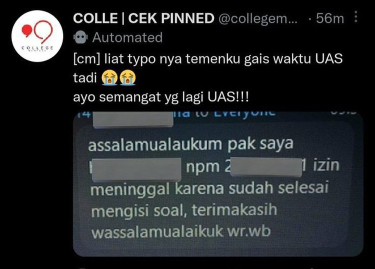 Kelakuan Mahasiswa dan Dosen yang Bikin Ngakak, Kocak Banget! Kelakuan kocak mahasiswa dan dosen berikut ini bikin nyengir bacanya. Yang mau share pengalaman lucu, boleh tulis di kolom komentar, ya!