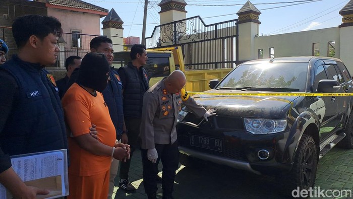 Suasana konferensi pers pengungkapan kasus bisnis mobil bodong di Mapolres Wonogiri, Rabu (4/9/2024).
