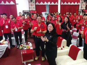 Puan Konsolidasi Bareng Paslon Pilkada di Jateng, Ada Andika Perkasa-Ganjar