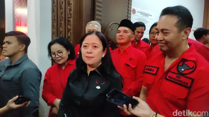 Puan Maharani dan Andika Perkasa usai menggelar Rakersus di Semarang, Rabu (4/9/2024).