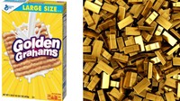 Ada produk terbatas dan paling spesial yang pernah diproduksi oleh Golden Grahams. Serealnya menggunakan emas yang dapat dimakan dan harganya dipatok lebih dari Rp 15 juta per kotak. Foto: Oaquip