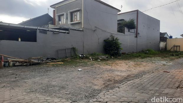 Tanah seluas 0,75 meter persegi yang terkena proyek tol Jogja-Solo di Dusun Ngemplak, Sendangadi, Mlati, Sleman, Rabu (4/9/2024).
