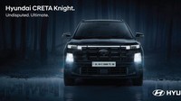Detail lainnya adalah, velg warna hitam ukuran 17 inci yang dilengkapi dengan kaliper rem berwarna merah, kemudian ada logo knight yang eksklusif. Selain itu bagian bumper depan dan belakang juga dicat hitam, termasuk side sill garnish, roof rail, C-pillar, dan spoiler juga dicat warna hitam. Foto: Dok. Hyundai