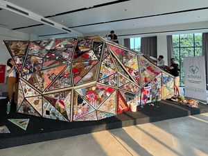 Ini Karya Seni Instalasi Buatan Scholas Occurentes Buat Paus Fransiskus