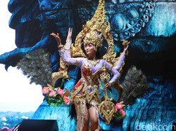 Permata Juliastrid Melaju ke Miss Cosmo 2024 Bawa Kostum Dewi Saraswati