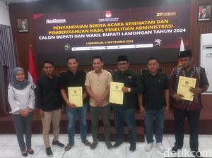 Berkas Pendaftaran Dua Bapaslon Pilkada Lamongan Lengkap Usai Direvisi