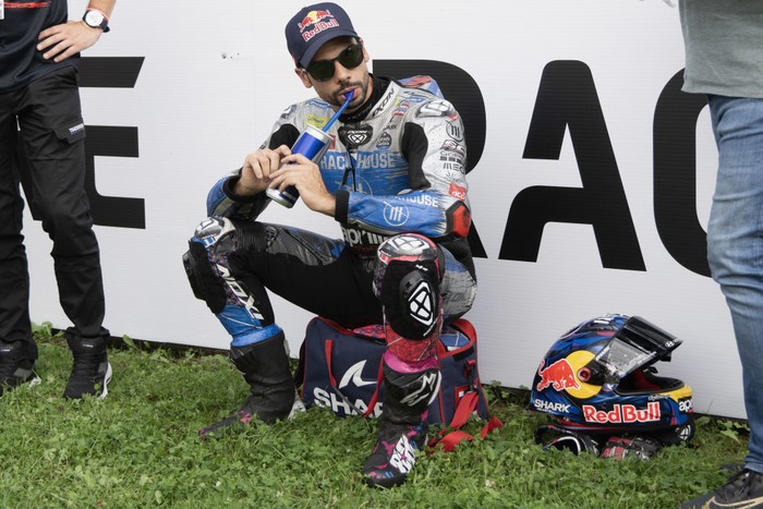 SPIELBERG, AUSTRIA - AUGUST 17: Miguel Oliveira of Portugal and Trackhouse Racing prepares to start on the grid during the MotoGP Of Austria - Sprint at Red Bull Ring on August 17, 2024 in Spielberg, Austria. (Photo by Mirco Lazzari gp/Getty Images)