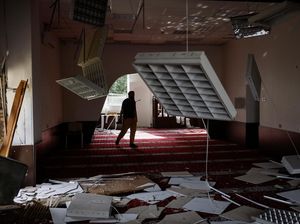 Penampakan Masjid di Ukraina Rusak Parah Akibat Serangan Rusia