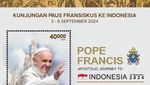 Ini Perangko Khusus Edisi Kunjungan Paus Fransiskus ke RI