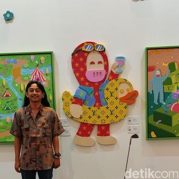Seniman Agapitus Ronaldo di CreArt 2024