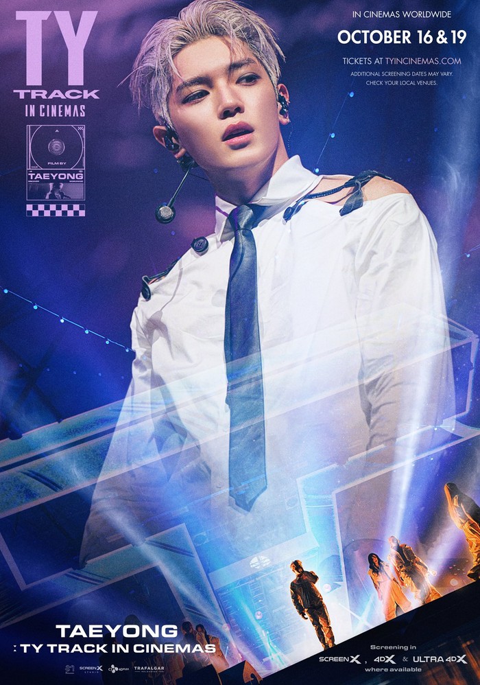 Poster film konser Taeyong: TY TRACK In Cinemas.
