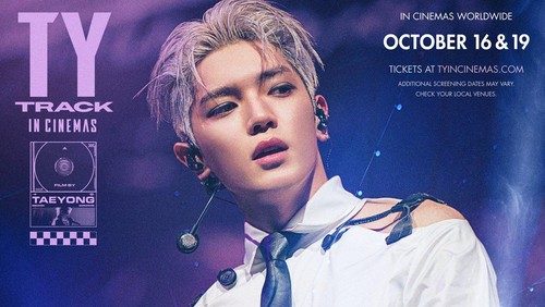Poster film konser Taeyong: TY TRACK In Cinemas.