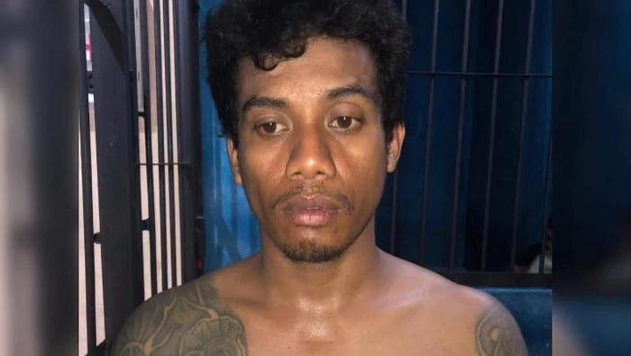 Tampang pelaku penjambret di Manggala, Makassar.