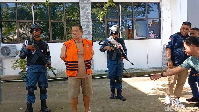 WN Korsel ditahan di Rutan Mamuju, Sulbar, dalam kasus menambang di hutan Lindung. Hafis Hamdan/detikcom