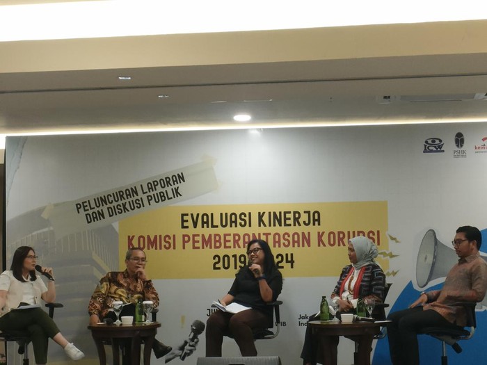 Acara Peluncuran dan Diskusi Publik Evaluasi Kinerja KPK 2019-2024.