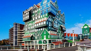 Inntel Hotel, Terletak Tepat Di Luar Stasiun Kereta Api Di Zaandam, Belanda Foto: Reddit