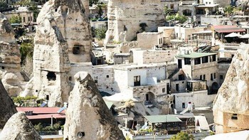 Formasi Batuan Alami yang Dihuni di Göreme, Turki Foto: Reddit