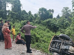 Bus Angkut 23 Siswa TK-SD di Banggai Jatuh ke Jurang, 14 Orang Luka