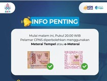 Hore! Daftar CPNS 2024 Sudah Boleh Pakai Meterai Tempel, Ini Aturannya