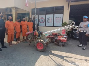 Terciduknya Komplotan Maling Traktor yang Bikin Resah Warga Minggir Sleman
