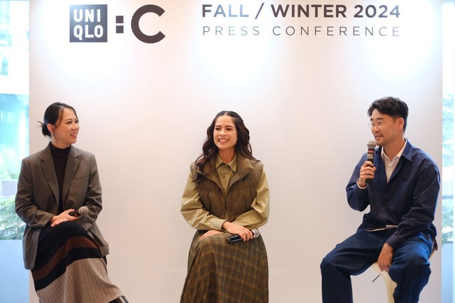 Begitulah pengakuan Maudy saat berbagi cerita tentang gaya berbusana mereka di peluncuran koleksi Uniqlo: C Fall/Winter 2024 baru-baru ini. Keduanya kompak berbalut busana stylish dari kolaborasi Uniqlo dan desainer kenamaan Clare Waight Keller itu. (Foto: Dok. Uniqlo)