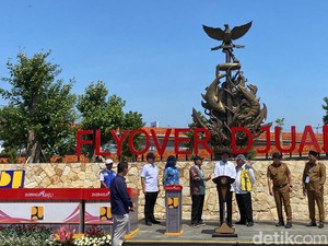 Jokowi Resmikan Flyover Djuanda di Aloha Sidoarjo