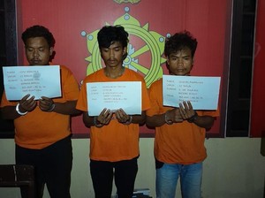 Motor Warga di Dairi Digondol Maling saat Dipinjam Teman, 3 Pria Ditangkap