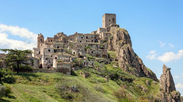 Hilltop ghost town called Craco.