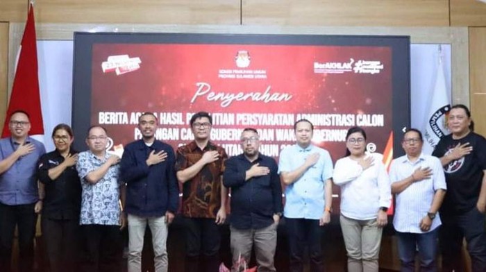 KPU Sulut menyatakan tiga bapaslon Gubernur dan Wakil Gubernur belum memenuhi syarat.