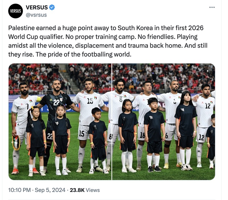 Meme Palestina vs Korea Selatan