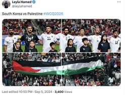 Heboh Palestina Tahan Imbang Korsel di Kandang Lawan