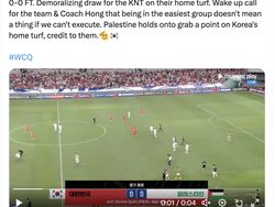 Heboh Palestina Tahan Imbang Korsel di Kandang Lawan