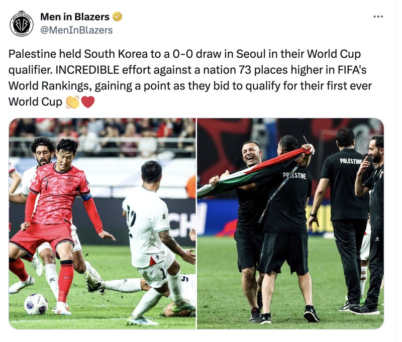 Meme Palestina vs Korea Selatan