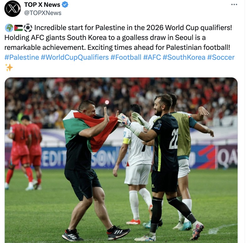 Meme Palestina vs Korea Selatan