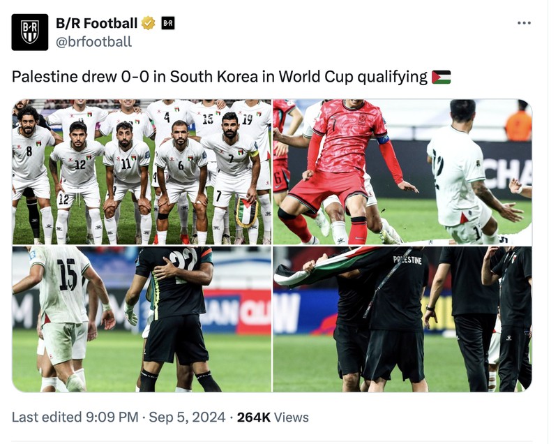 Meme Palestina vs Korea Selatan