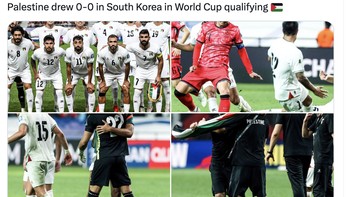 Selamat untuk Palestina, semoga lolos Piala Dunia. Foto: X.com
