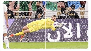 Akun Timnas Indonesia memajang penyelamatan heroik Paes. Foto: Twitter/X