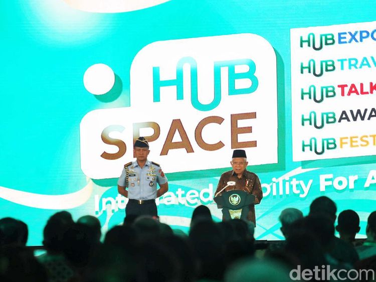 Momen Wapres Maruf Amin Buka Hub Space 2024