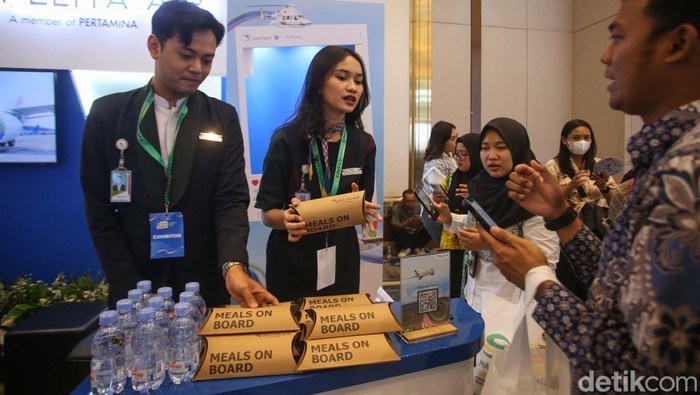 Pelita Air turut meramaikan acara Hub Space 2024 di JIEXPO Kemayoran, Jakarta Pusat. Dalam kesempatan itu, maskapai penerbangan itu memamerkan beberapa inisiatif untuk menekan emisi karbon.