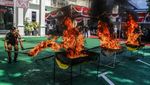 Kejari Ternate Bakar Barang Bukti Narkoba