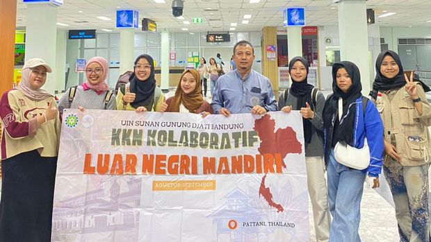 Peserta KKN di Thailand.