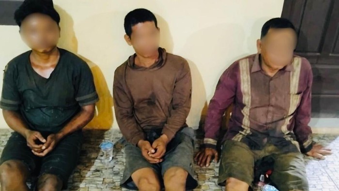Polisi mengamankan 3 orang perusak pipa valve di Muba