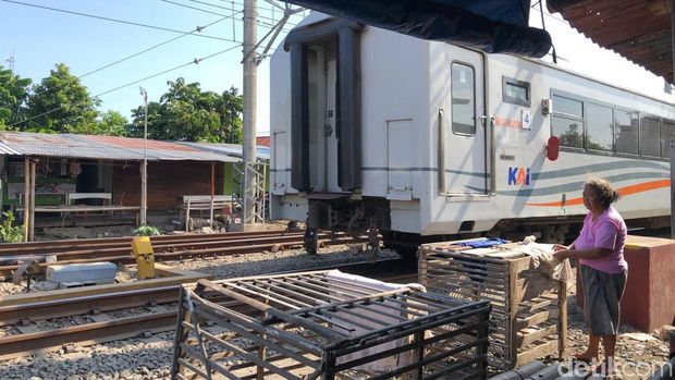 Potret Kawasan Bong Suwung, Jlagran, Gedongtengen, Kota Jogja, yang akan digusur PT KAI, Jumat (6/9).
