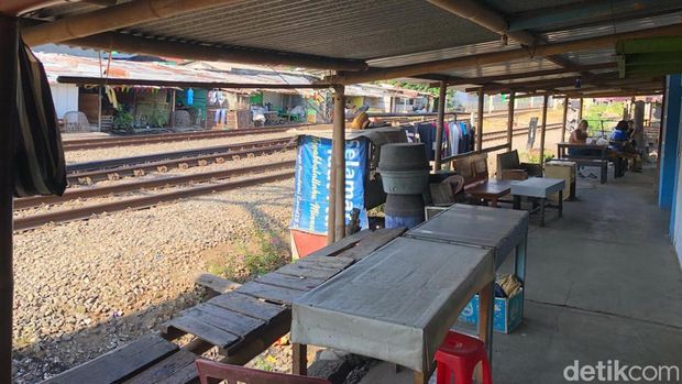 Potret Kawasan Bong Suwung, Jlagran, Gedongtengen, Kota Jogja, yang akan digusur PT KAI, Jumat (6/9).