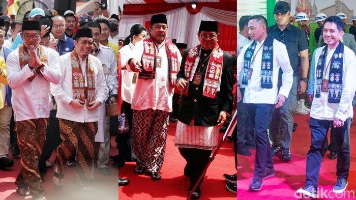 Ridwan Kamil-Suswono, Pramono Anung-Rano Karno dan Dharma Pongrekun-Kun Wardana